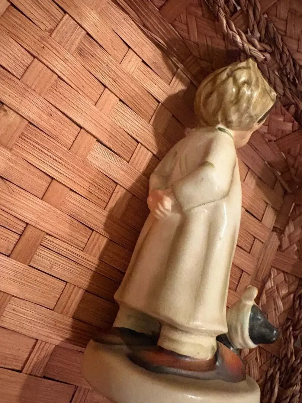 Vintage Napco Little Vet Boy with Dog Ceramic Figurine AH1B